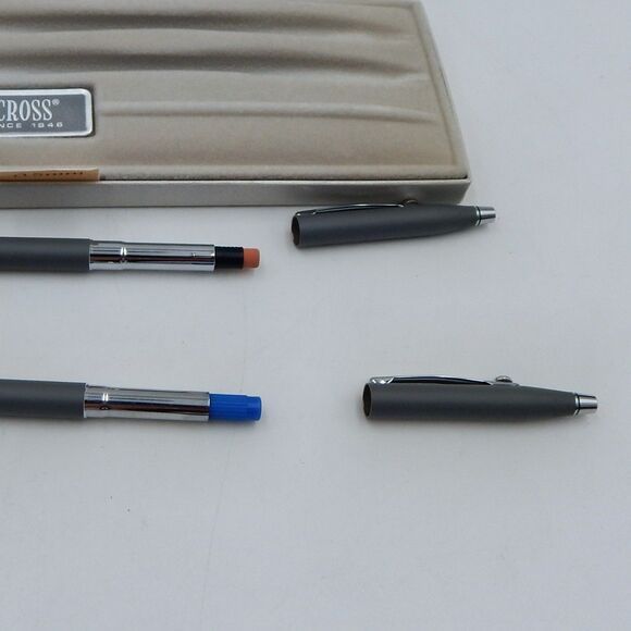 Cross Classic Century Matte Gray Ballpoint Pen Pencil Set GE General Electric - Picture 5 of 8